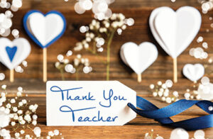 Thank You Teacher Hearts