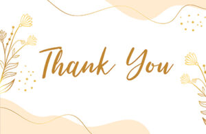 Thank You Gold Flower